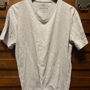 American Rag - T Shirt, Basic V Neck Slub XL